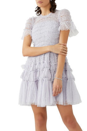 Valentine Ruffle Micro Mini Dress